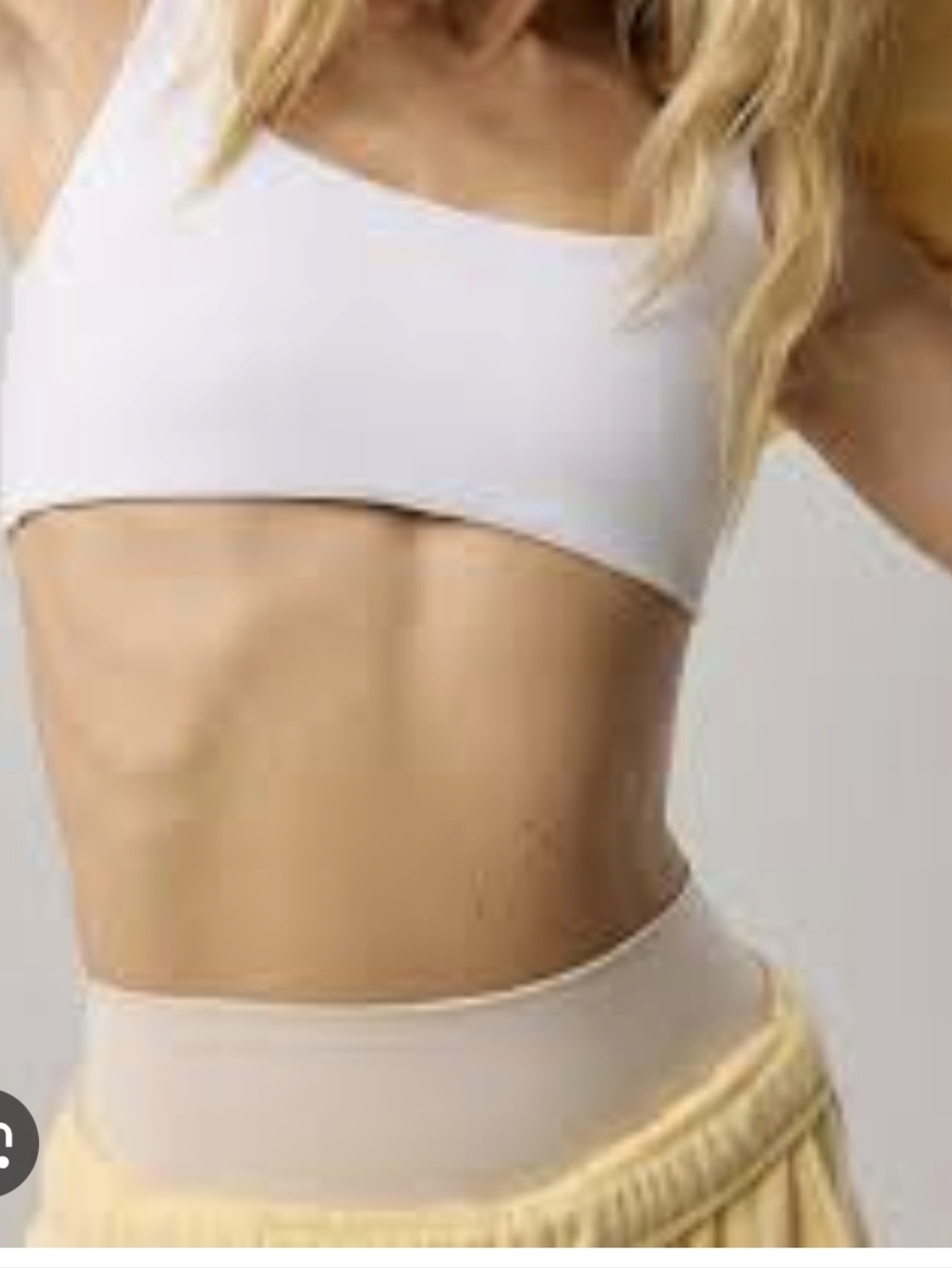 OFFLINE By Aerie Real Me XTRA Classic Sports Bra White Size Large
